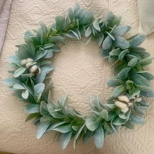 Lambs ear wreath